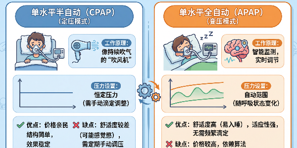 单水平半自动 vs 全自动呼吸机：买前一定要搞懂的关键差别