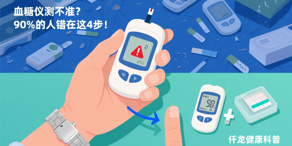 血糖仪测不准？90%的人错在这4步！