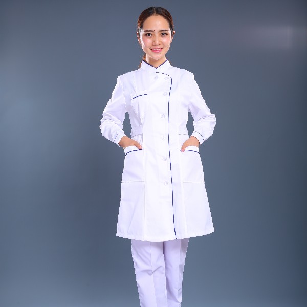 白色长款护士制服