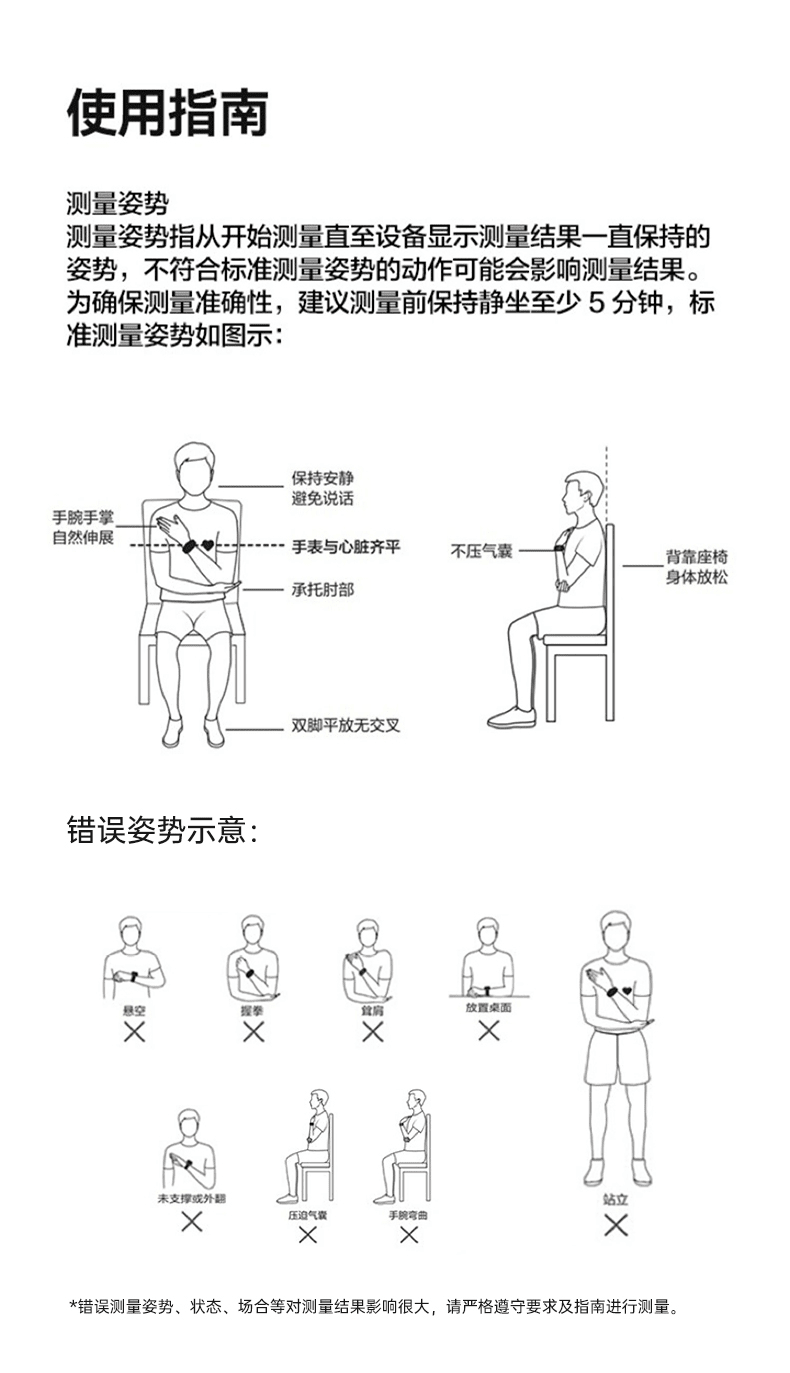 正确测量血压